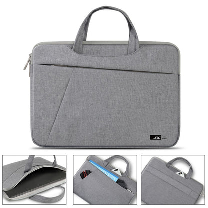 JRC MR30 Laptop Bag Waterproof Shock Absorbing Notebook Hand Inbound Bag, Size: 14 inch(Light Grey) - Other by JRC | Online Shopping South Africa | PMC Jewellery | Buy Now Pay Later Mobicred