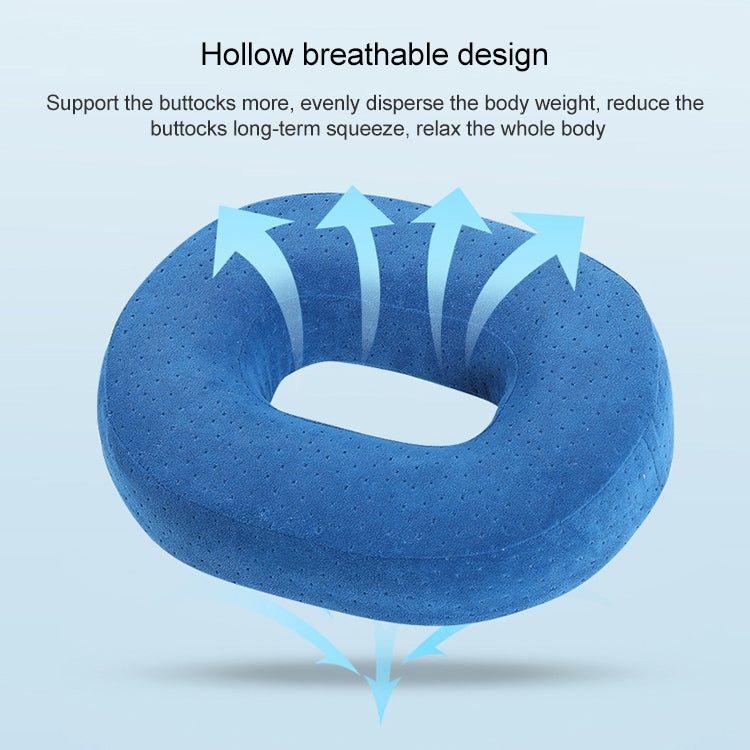Slow Resilience Memory Foam Office Hip Pad After Hemorrhoids Operation Cushion(Black) - Cushions & Pillows by PMC TechLife | Online Shopping South Africa | PMC TechLife | Buy Now Pay Later Mobicred