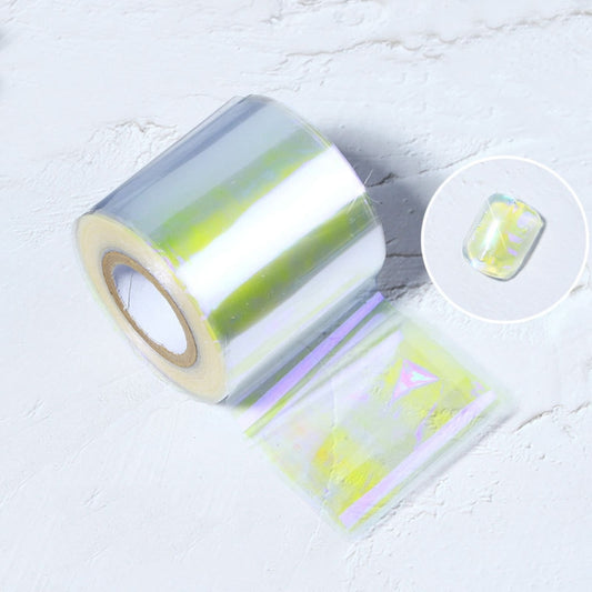 Ice Cube Nail Art Accessories Nail Art Aurora Colorful Cellophane, Specification type: 5cm x 100M (03) - Nail Stickers by PMC Jewellery | Online Shopping South Africa | PMC Jewellery | Buy Now Pay Later Mobicred