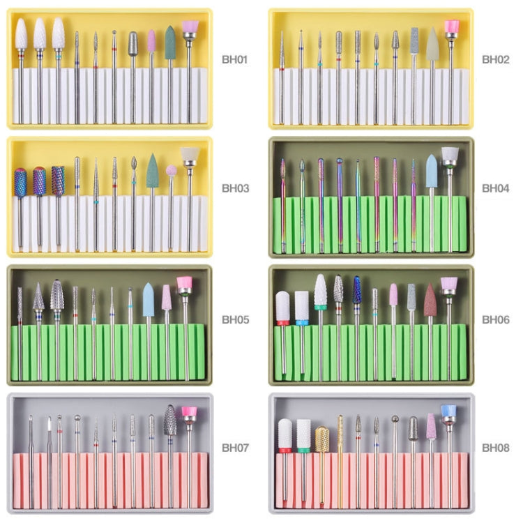 Nail Alloy Tungsten Steel Ceramic Grinding Machine Accessories Nail Grinding Heads Set Polishing Tool, Color Classification: BH-07 - Grinding Tools & Accessories by PMC Jewellery | Online Shopping South Africa | PMC Jewellery | Buy Now Pay Later Mobicred