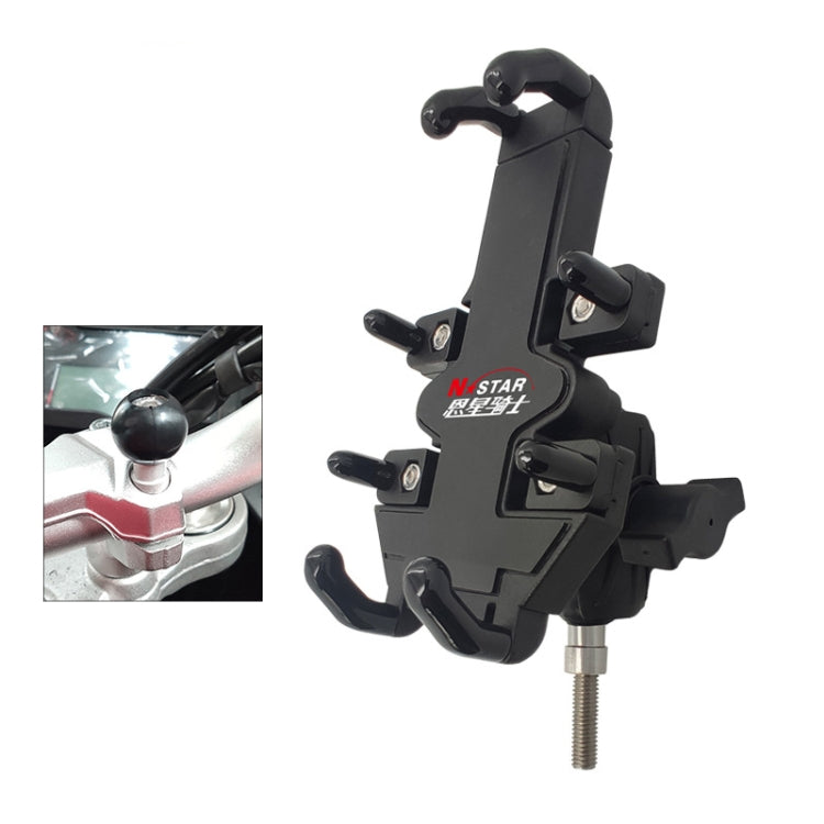 N-STAR Motorcycle Bicycle Composite Version Of Mobile Phone Bracket Multifunctional Accessories Lightweight Riding Equipment(Hollow M8 Ball Head) - Holders by N-STAR | Online Shopping South Africa | PMC Jewellery | Buy Now Pay Later Mobicred