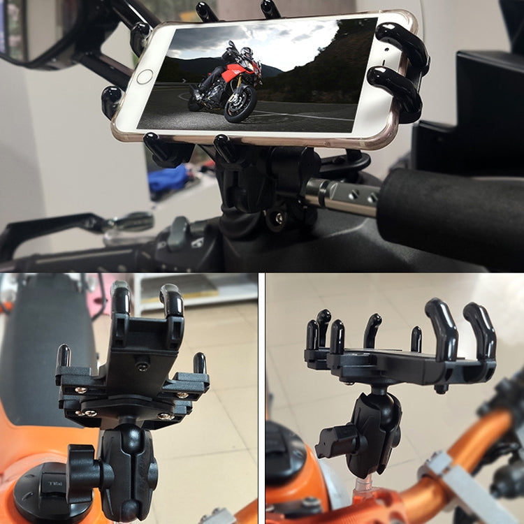 N-STAR Motorcycle Bicycle Composite Version Of Mobile Phone Bracket Multifunctional Accessories Lightweight Riding Equipment(Mid Rod Ball Head) - Holders by N-STAR | Online Shopping South Africa | PMC Jewellery | Buy Now Pay Later Mobicred
