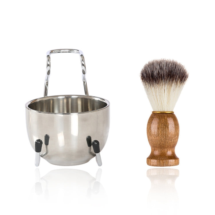 B3004 3 Pcs/Set Men Styling Tools Nylon Beard Brush Rack Foam Bowl(3 Pcs/Set) - free shipping - PMC TechLife - Order now!