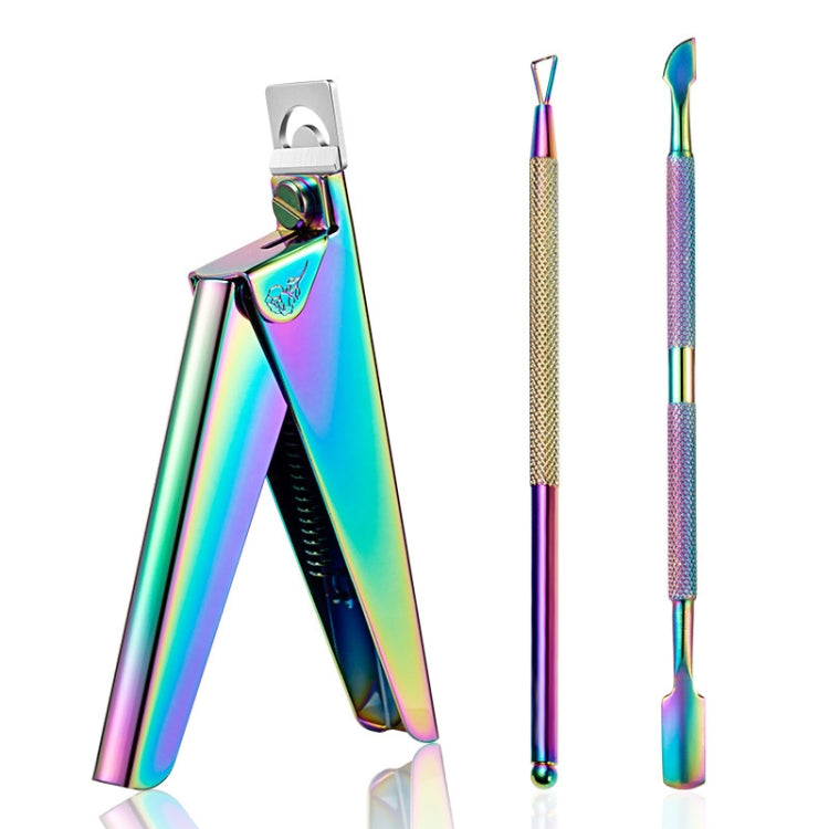 FABIYAN Nail Art Scissors Set Stainless Steel Nail Clippers Dead Skin Scissors Remover Steel Push, Specification: Set 5 - Nail Clipper by FABIYAN | Online Shopping South Africa | PMC Jewellery | Buy Now Pay Later Mobicred