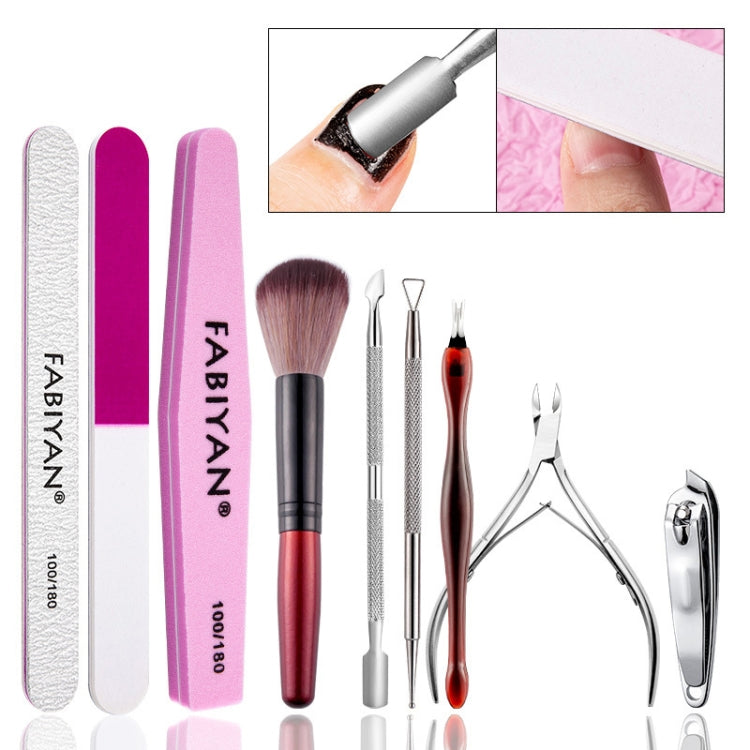 FABIYAN Nail Art Tool Set Manicure Disarm Tool Set, Specification: 7-piece Set - Nail Art Equipment by PMC Jewellery | Online Shopping South Africa | PMC Jewellery | Buy Now Pay Later Mobicred