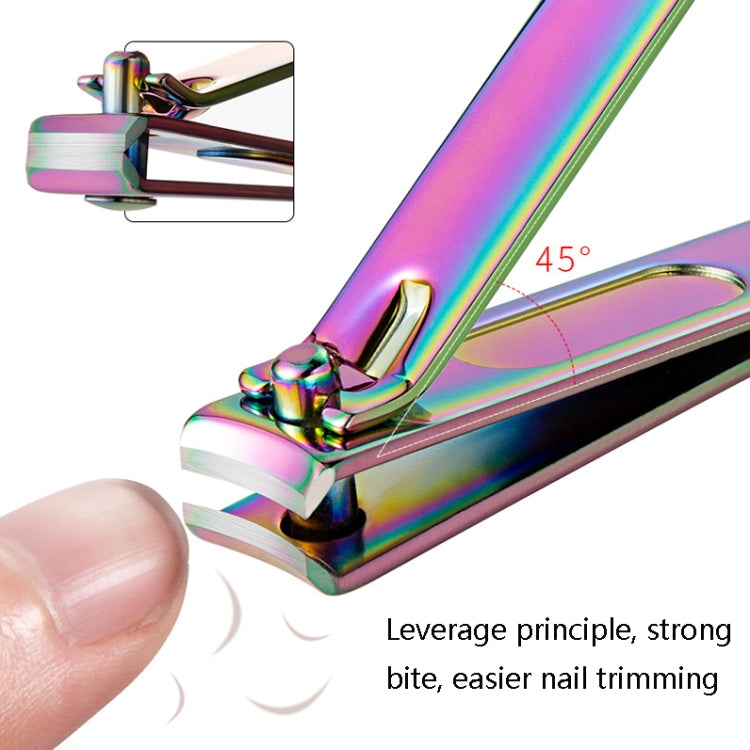 Black Color Titanium Nail Shear Exfoliating Manicure Tool, Specification: Small Slope (Color Titanium) - Nail Clipper by PMC Jewellery | Online Shopping South Africa | PMC Jewellery | Buy Now Pay Later Mobicred