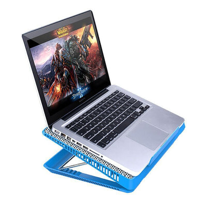 NUOXI X8 Aluminum Alloy Notebook Radiator Computer Multi-File Adjustment Bracket(Blue) - Cooling Pads by NUOXI | Online Shopping South Africa | PMC Jewellery | Buy Now Pay Later Mobicred