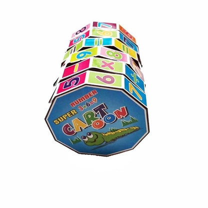 20 PCS Plastic Cylindrical Rotating Digital Magic Cube Children Puzzle Toys - Magic Cubes by PMC Jewellery | Online Shopping South Africa | PMC Jewellery