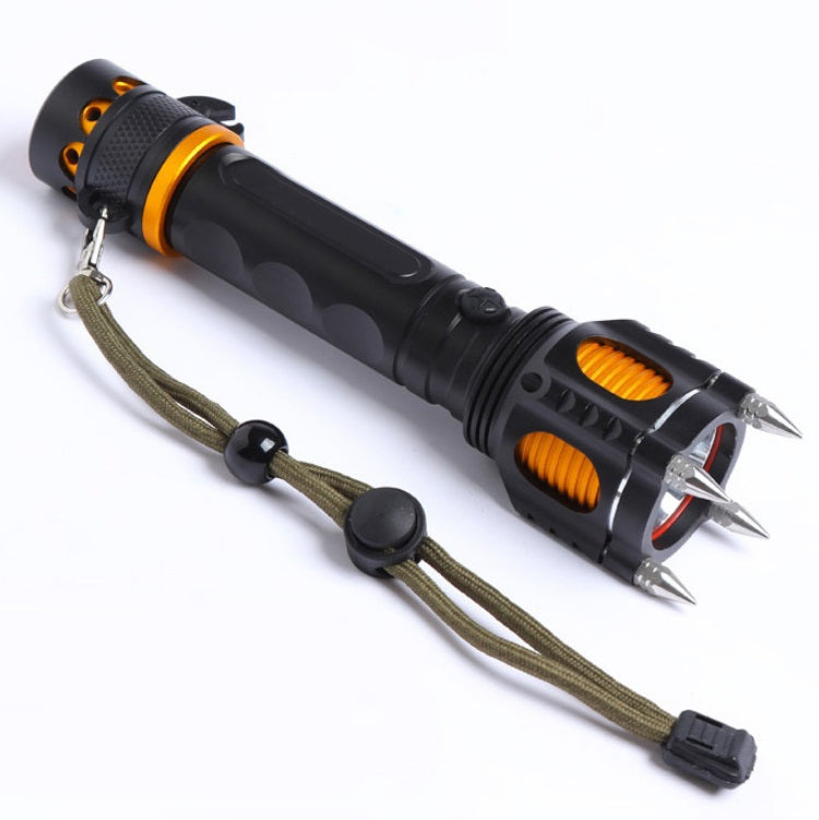 Outdoor LED T6 Strong Light Rechargeable Flashlight Car Safety Hammer Multi-Function Aelf-Defense Flashlight(Single Flashlight) - LED Flashlight by PMC TechLife | Online Shopping South Africa | PMC TechLife | Buy Now Pay Later Mobicred