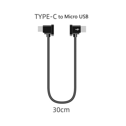 Sunnylife TY-X9304 Suitable For DJI Mavic Air 2S / DJI FPV Flight Glasses V2 / Mavic Mini2 / Osmo Pocket 2 Mobile Phone Tablet Cable 30cm Type-C to Micro USB Cable - Other Accessories by PMC Jewellery | Online Shopping South Africa | PMC Jewellery | Buy Now Pay Later Mobicred