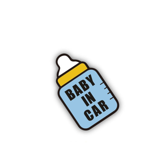 10 PCS There Is A Baby In The Car Stickers Warning Stickers Style: CT223Y Blue Bottom Bottle Adhesive Stickers - Warning Sticker by PMC Jewellery | Online Shopping South Africa | PMC Jewellery | Buy Now Pay Later Mobicred