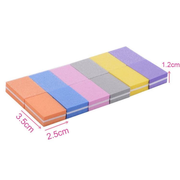 50 PCS 35x25x12mm EVA Small Square Sponge Nail File Random Colour Delivery - Grinding Tools & Accessories by PMC Jewellery | Online Shopping South Africa | PMC Jewellery | Buy Now Pay Later Mobicred