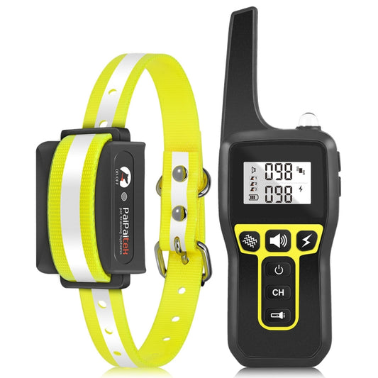 PaiPaitek PD529 Remote Control Dog Training Device Voice Control Anti-Barking Device Dog Training Device(Yellow) - Training Aids by PaiPaitek | Online Shopping South Africa | PMC Jewellery | Buy Now Pay Later Mobicred