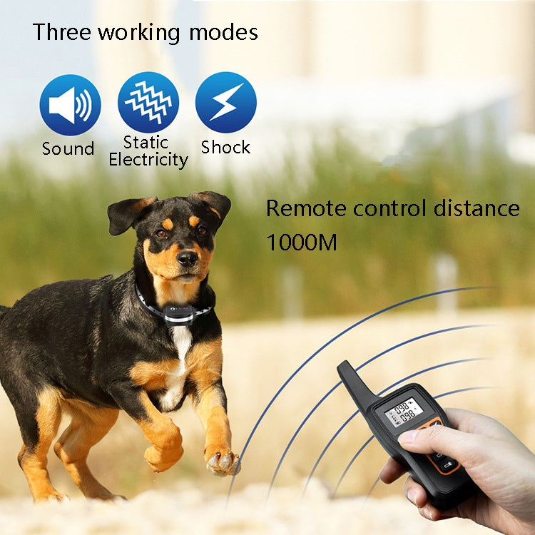 PaiPaitek PD529 Remote Control Dog Training Device Voice Control Anti-Barking Device Dog Training Device(Black) - free shipping - PMC TechLife - Order now!