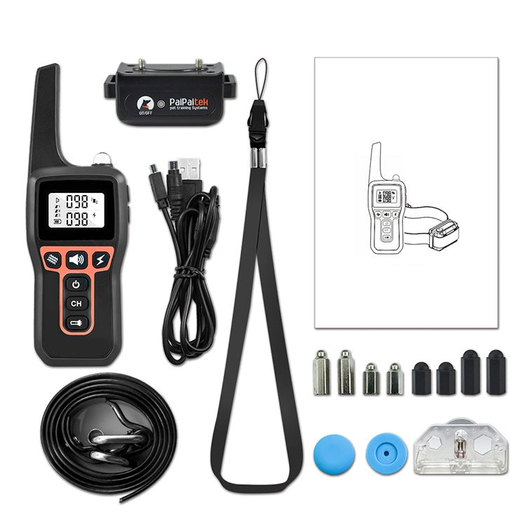 PaiPaitek PD529 Remote Control Dog Training Device Voice Control Anti-Barking Device Dog Training Device(Black) - free shipping - PMC TechLife - Order now!