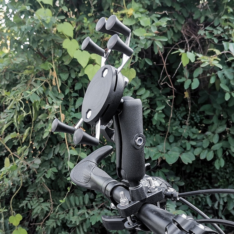 Eagle Claws X-Type Six-Claw Metal Mobile Phone Back Clip Bicycle Motorcycle Mobile Phone Holder(Green) - Holder by PMC TechLife | Online Shopping South Africa | PMC TechLife | Buy Now Pay Later Mobicred
