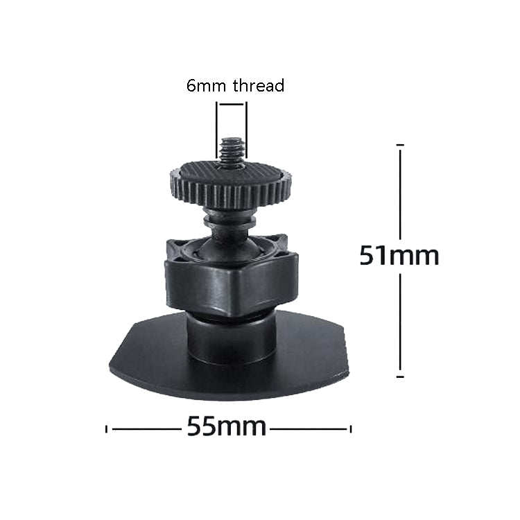 Mini Gimbal Camera Bracket Desktop Mobile Phone Bracket Recorder Car Bracket 1/4 Screw Connector for GoPro - Holder by PMC Jewellery | Online Shopping South Africa | PMC Jewellery | Buy Now Pay Later Mobicred