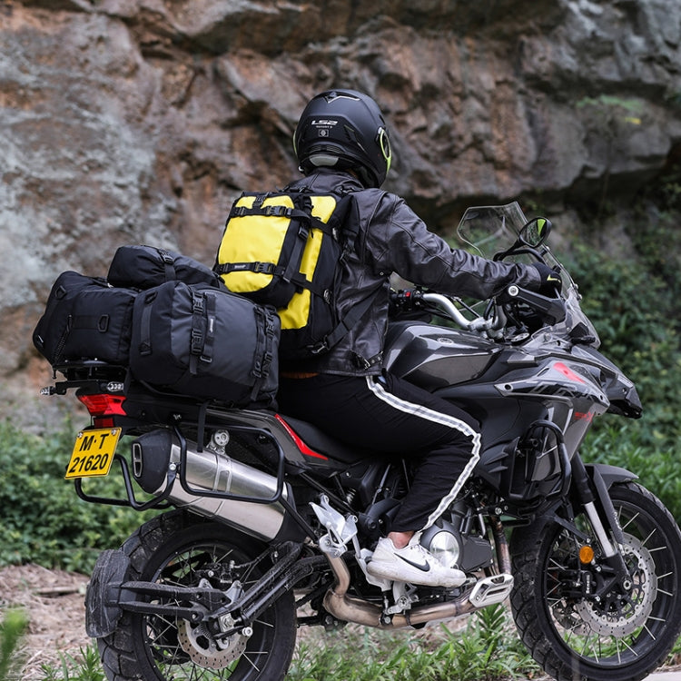 Rhinowalk Multi-Function Motorcycle Rear Seat Bag Combination Rear Shelf Pannier, Colour: Yellow 20L - free shipping - PMC TechLife - Order now!