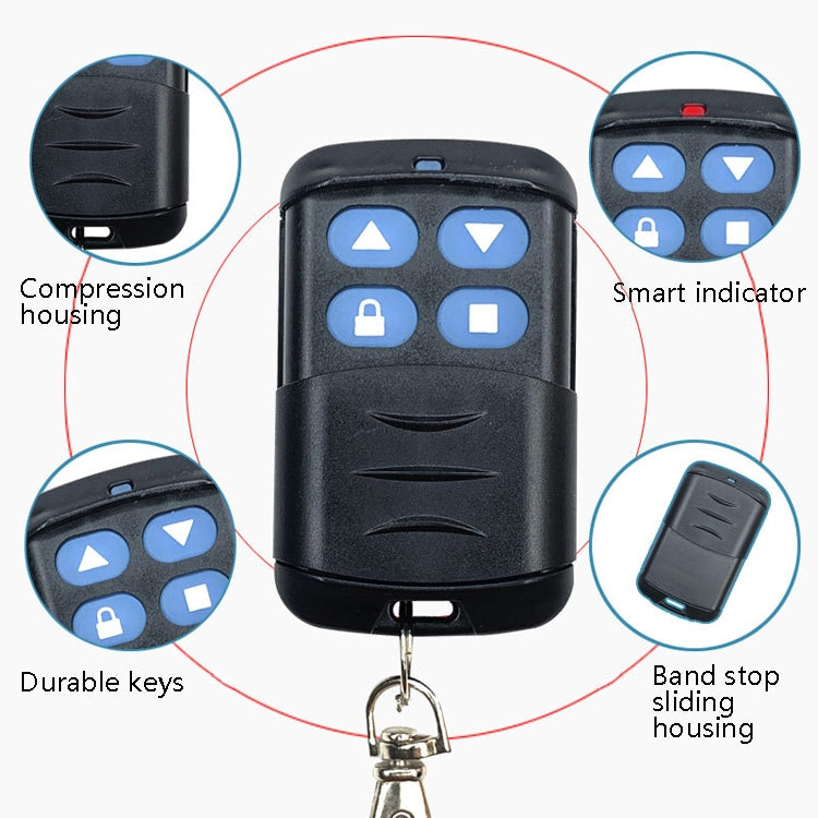 2 PCS Electric Roller Shutter Waterproof Copy Universal Remote Controller Garage Door Remote Control Key(315MHz) - Universal by PMC Jewellery | Online Shopping South Africa | PMC Jewellery