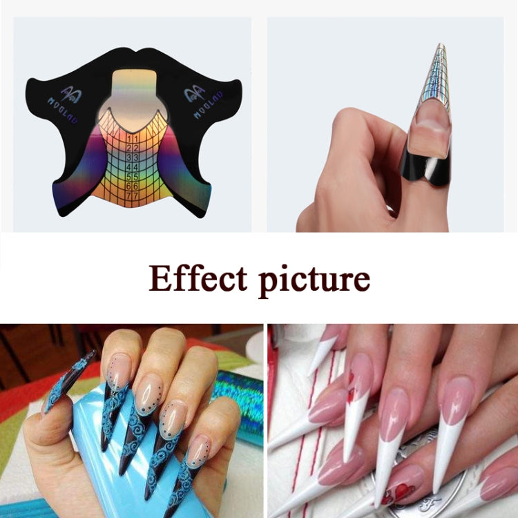 Extended 100 PCS / Pack Symphony Laser Nail Extension Paper Holder Fish Shape Phototherapy Nail Extension Paper Holder - Nail Art Equipment by PMC Jewellery | Online Shopping South Africa | PMC Jewellery | Buy Now Pay Later Mobicred