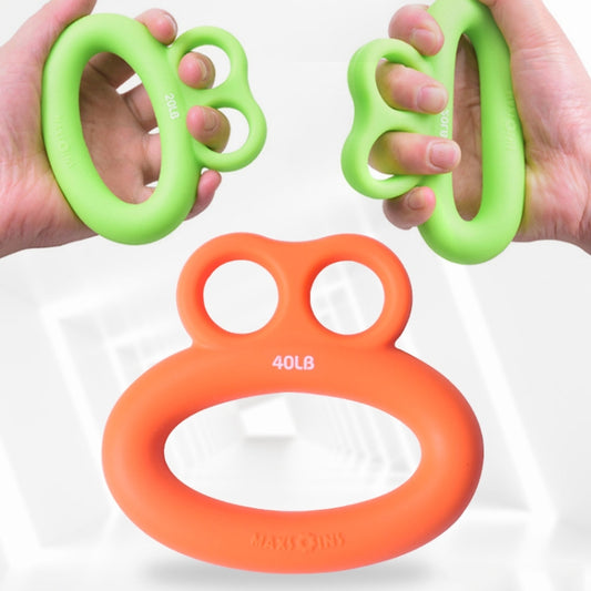 MAXSOINS MXO-DOUBLE-001 Frog Shape Finger Grip Training Device Finger Grip Ring, Specification: 40LB (Plane Orange) - Fitness Equipments by PMC Jewellery | Online Shopping South Africa | PMC Jewellery | Buy Now Pay Later Mobicred