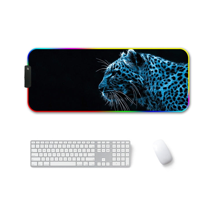 260x390x3mm F-01 Rubber Thermal Transfer RGB Luminous Non-Slip Mouse Pad(Ice Lend) - Mouse Pads by PMC Jewellery | Online Shopping South Africa | PMC Jewellery | Buy Now Pay Later Mobicred