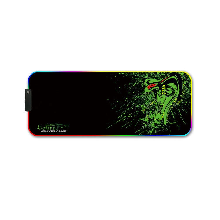 350x600x4mm F-01 Rubber Thermal Transfer RGB Luminous Non-Slip Mouse Pad(Brontosaurus) - Mouse Pads by PMC Jewellery | Online Shopping South Africa | PMC Jewellery | Buy Now Pay Later Mobicred