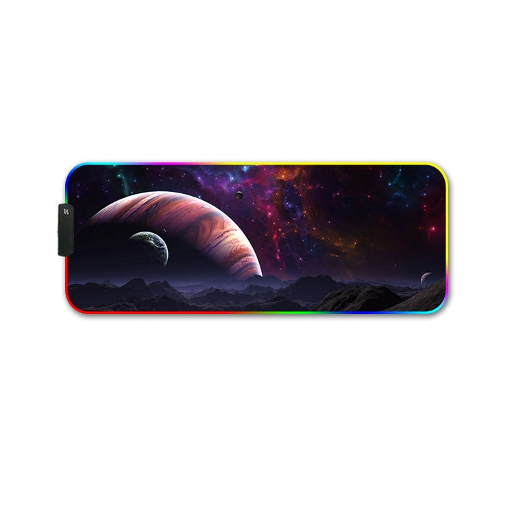 400x900x3mm F-01 Rubber Thermal Transfer RGB Luminous Non-Slip Mouse Pad(Vast Starry Sky) - Mouse Pads by PMC Jewellery | Online Shopping South Africa | PMC Jewellery | Buy Now Pay Later Mobicred