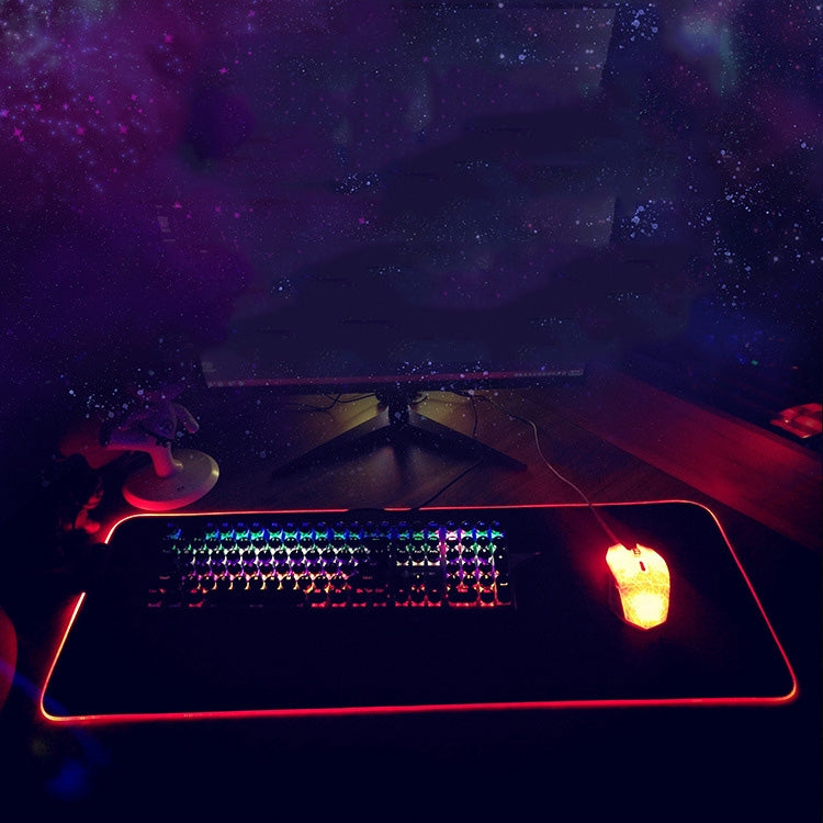 400x900x3mm F-01 Rubber Thermal Transfer RGB Luminous Non-Slip Mouse Pad(Vast Starry Sky) - Mouse Pads by PMC Jewellery | Online Shopping South Africa | PMC Jewellery | Buy Now Pay Later Mobicred