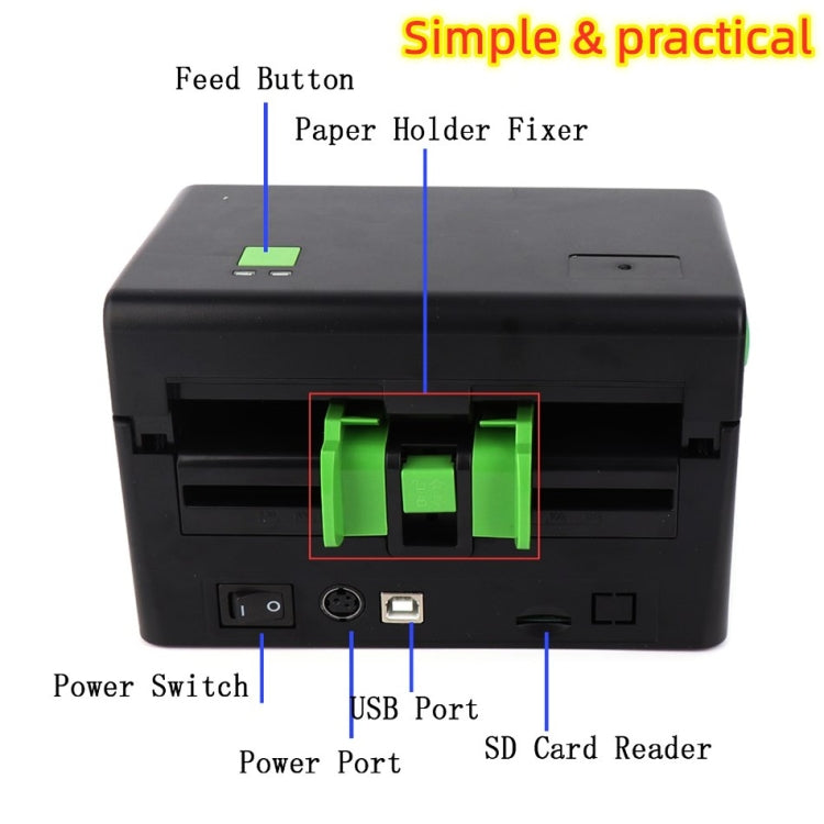 Xprinter XP-108B 4 Inch 108mm Label Printer Thermal Barcode Printer ,Model: USB - Printer by Xprinter | Online Shopping South Africa | PMC Jewellery | Buy Now Pay Later Mobicred