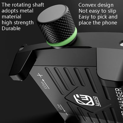Kewig M6-S 12V Motorcycle Waterproof Aluminum Alloy Mobile Phone Bracket With QC3.0 Fast Charging(Black) - Holder by Kewig | Online Shopping South Africa | PMC Jewellery | Buy Now Pay Later Mobicred