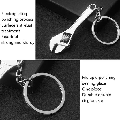 10 PCS Tool Metal Keychain Car Key Ring Pendant, Colour: H-540 Activity Wrench - Key Rings by PMC Jewellery | Online Shopping South Africa | PMC Jewellery