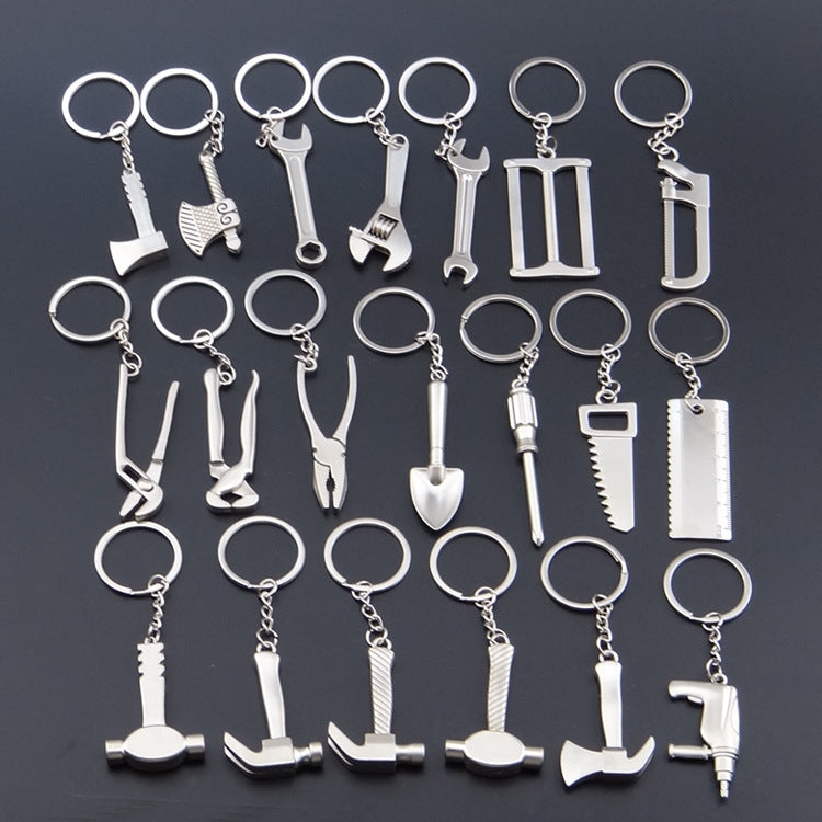 10 PCS Tool Metal Keychain Car Key Ring Pendant, Colour: H-399 Pliers - Key Rings by PMC Jewellery | Online Shopping South Africa | PMC Jewellery | Buy Now Pay Later Mobicred