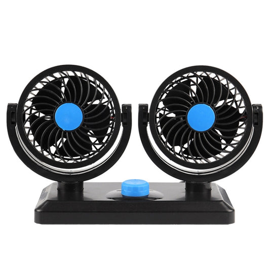 Car Fan Portable Mini Adjustable Car Double-Headed Electric Fan, Colour: Blue USB Universal - Heating & Fans by PMC Jewellery | Online Shopping South Africa | PMC Jewellery | Buy Now Pay Later Mobicred