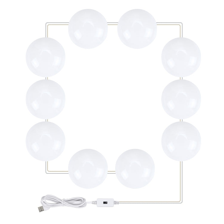 LED Makeup Lamp Mirror Front Beauty Fill Light Hand Sweep Sensation Lamp, Power source: 10 Bulbs - Sensor LED Lights by PMC TechLife | Online Shopping South Africa | PMC TechLife | Buy Now Pay Later Mobicred
