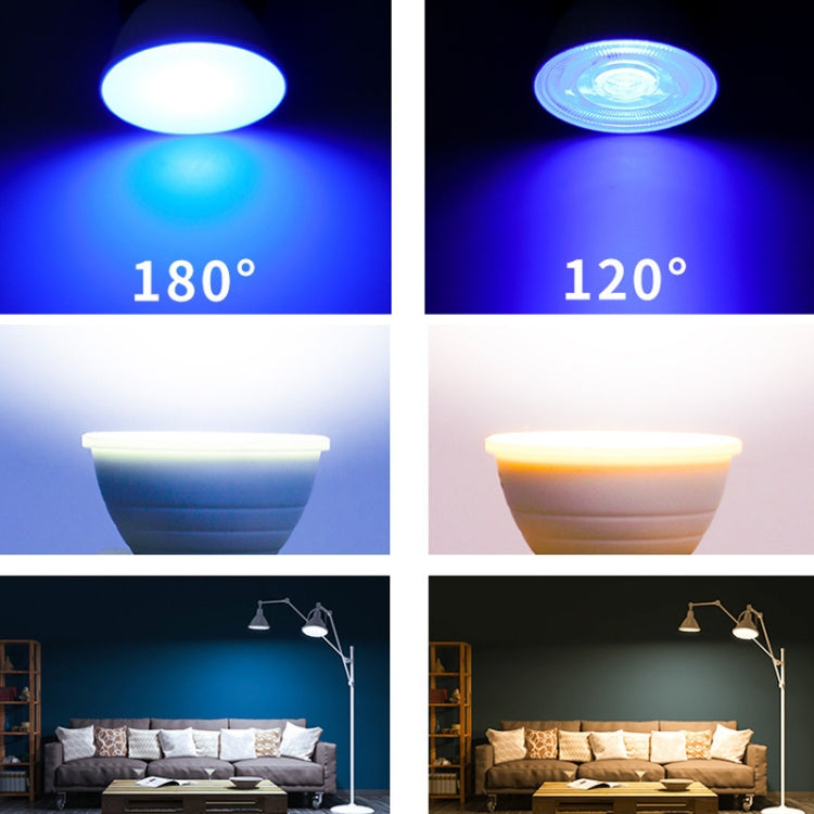 Energy-Saving LED Discoloration Light Bulb Home 15 Colors Dimming Background Decoration Light, Style: Transparent Cover MR16(RGB Warm White) - LED Blubs & Tubes by PMC Jewellery | Online Shopping South Africa | PMC Jewellery