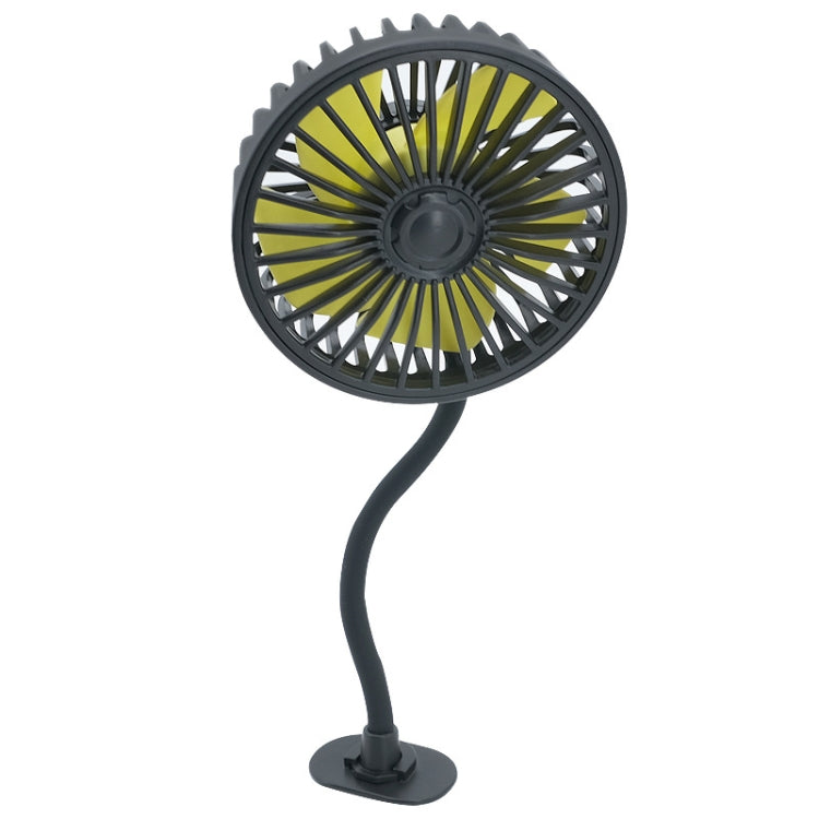 F408 Car Silicone Hose Fan Multi-Angle Adjustment USB Fan(Black) - Heating & Fans by PMC TechLife | Online Shopping South Africa | PMC TechLife | Buy Now Pay Later Mobicred