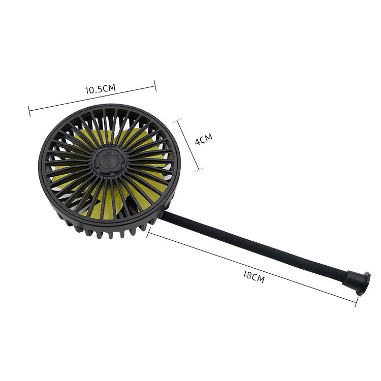 F408 Car Silicone Hose Fan Multi-Angle Adjustment USB Fan(Black) - Heating & Fans by PMC TechLife | Online Shopping South Africa | PMC TechLife | Buy Now Pay Later Mobicred