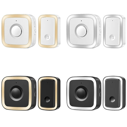 CACAZI A58 1 For 1 Smart Wireless Doorbell without Battery, Plug:US Plug(Silver) - Wireless Doorbell by CACAZI | Online Shopping South Africa | PMC Jewellery | Buy Now Pay Later Mobicred