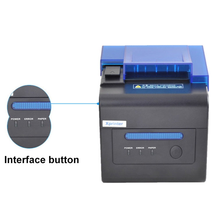 Xprinter XP-C300H 80mm Sound And Light Alarm Store Cashier Rreceipt Thermal Printer, Spec: USB+COM+LAN(US Plug) - Receipt Printers by Xprinter | Online Shopping South Africa | PMC TechLife | Buy Now Pay Later Mobicred