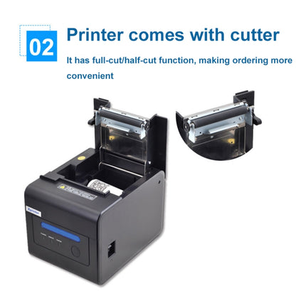 Xprinter XP-C300H 80mm Sound And Light Alarm Store Cashier Rreceipt Thermal Printer, Spec: USB+COM+LAN(UK Plug) - Printer by Xprinter | Online Shopping South Africa | PMC Jewellery | Buy Now Pay Later Mobicred