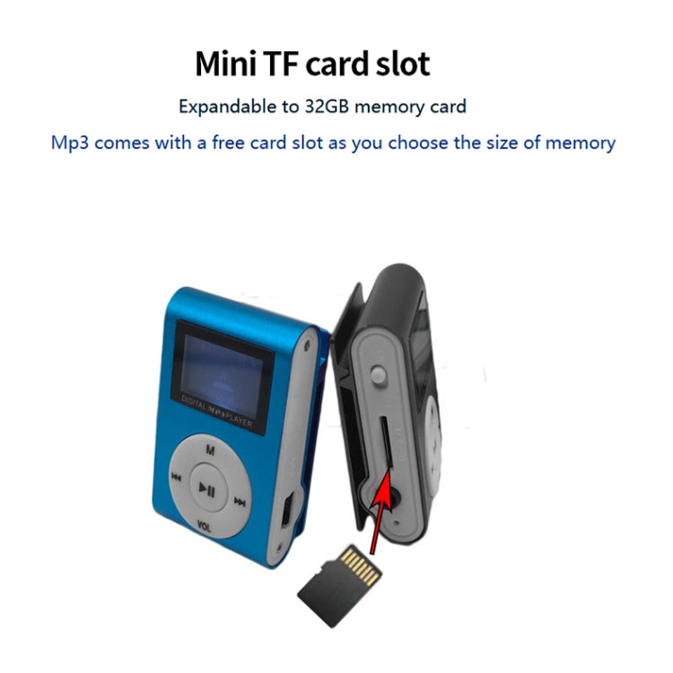 512M+Earphone+Cable Mini Lavalier Metal MP3 Music Player with Screen(Black) - MP3 Player by PMC TechLife | Online Shopping South Africa | PMC TechLife | Buy Now Pay Later Mobicred