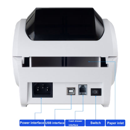 Xprinter XP-320B 80mm Thermal Barcode Supermarket Cashier Label Printer, Spec: USB(UK Plug) - Printer by Xprinter | Online Shopping South Africa | PMC Jewellery | Buy Now Pay Later Mobicred