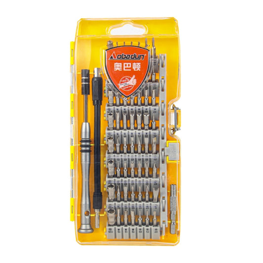 Obadun 9800 58 in 1 Screwdriver Set Manual CRV Batch Mobile Phone Disassembly Glasses Repair Tool(Yellow) - Screwdriver Set by Obadun | Online Shopping South Africa | PMC Jewellery | Buy Now Pay Later Mobicred