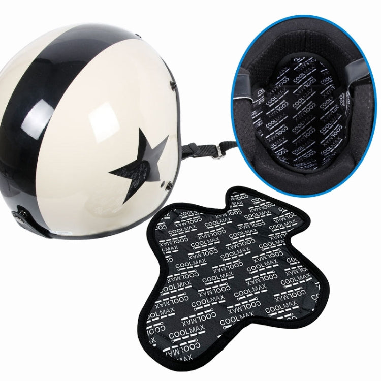 MTTD1028 Riding Breathable Quick-Drying Absorb Sweat Sponge Pad Removable Motorcycle Helmet Pad, Size: One Size(Black) - Helmets by PMC TechLife | Online Shopping South Africa | PMC TechLife | Buy Now Pay Later Mobicred