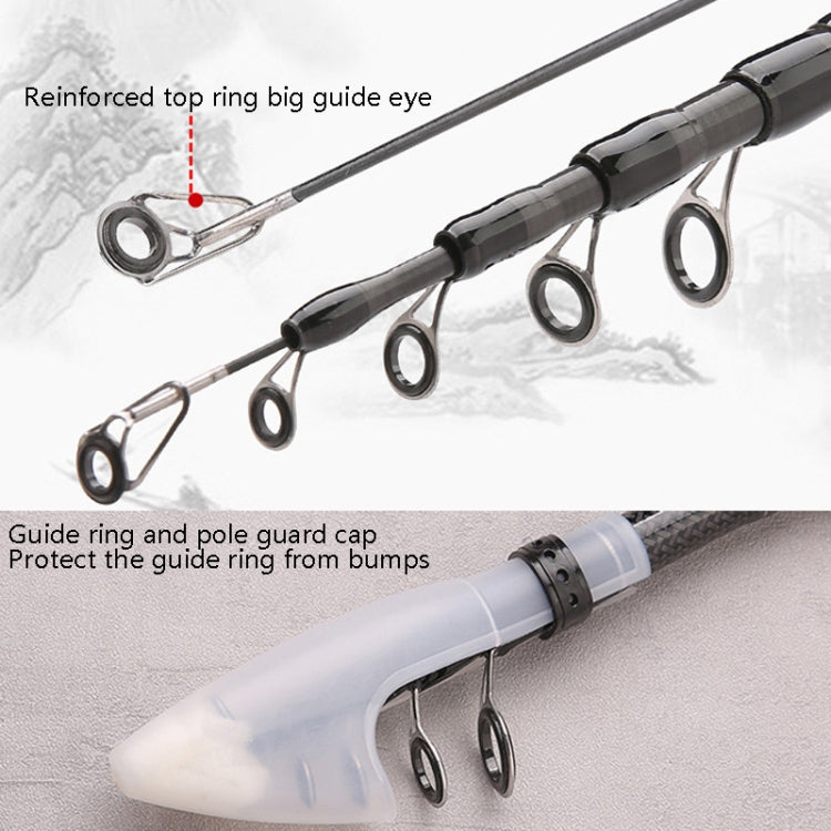Carbon Telescopic Luya Rod Short Section Fishing Throwing Rod, Length: 2.1m(Straight Handle) - Fishing Rods & Accessories by PMC TechLife | Online Shopping South Africa | PMC TechLife | Buy Now Pay Later Mobicred