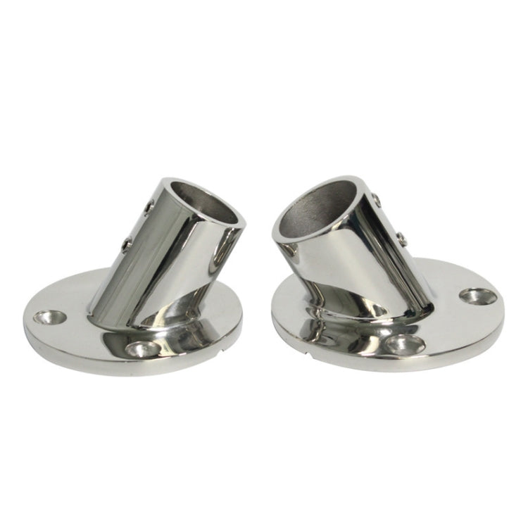 60 Degree Round Pipe Seat 316 Stainless Steel Corrosion-Resistant Marine Tube Seat, Specification: 25mm 1 inch - Marine Accessories & Parts by PMC Jewellery | Online Shopping South Africa | PMC Jewellery | Buy Now Pay Later Mobicred