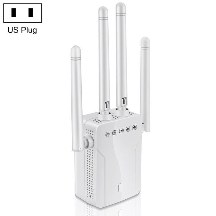 M-95B 300M Repeater WiFi Booster Wireless Signal Expansion Amplifier(White - US Plug) - Broadband Amplifiers by PMC Jewellery | Online Shopping South Africa | PMC Jewellery | Buy Now Pay Later Mobicred