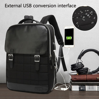 15.6 inch External USB Interface Laptop Backpack Waterproof Computer Bag(Sapphire) - 15.6 - 17 inch by PMC Jewellery | Online Shopping South Africa | PMC Jewellery | Buy Now Pay Later Mobicred