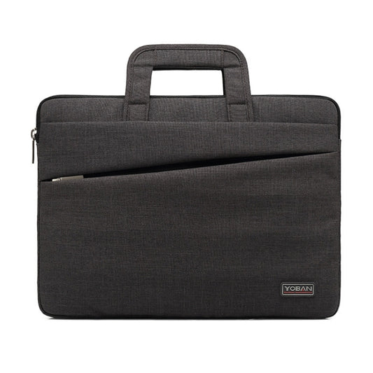 YOBAN Y-923-1 Casual Laptop Bag Waterproof Tablet Business Bag, Size: 14 inch(Dark Gray) - 14.1 inch by YOBAN | Online Shopping South Africa | PMC Jewellery | Buy Now Pay Later Mobicred